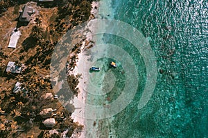 Tintinpan and isla Mucura in San Bernardo Islands, on Colombia`s Caribbean Coast