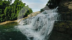 Tinuy-an Falls in Bislig, Surigao del Sur. Philippines.