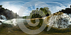 Tinuy-an Falls in Bislig, Surigao del Sur. Philippines. Virtual Reality 360.