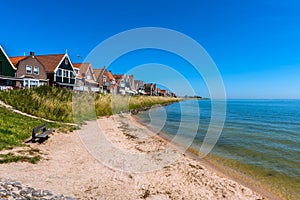 Tiny beach in Volendam Netherlands photo