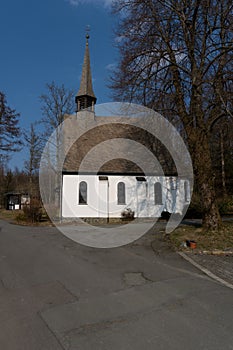 Tiny chapel called Saint Elisabeth near the mountain hotel Hoher Knochen