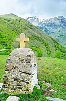 The tiny chapel at the foot of Kazbek