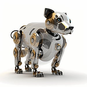 Tiny Dog Security Robot. Generative AI