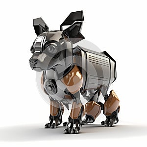 Tiny Dog Security Robot. Generative AI