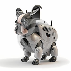 Tiny Dog Security Robot. Generative AI