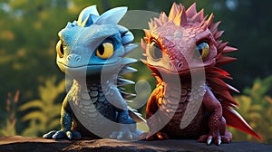 Tiny Dragons: Unreal Engine 5 Pop Culture Caricatures