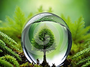 Tiny Ecosystem.A breathtaking close-up of a miniature ecosystem.