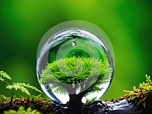 Tiny Ecosystem.A breathtaking close-up of a miniature ecosystem.