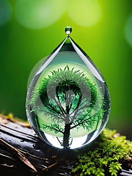 Tiny Ecosystem.A breathtaking close-up of a miniature ecosystem.