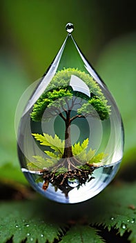 Tiny Ecosystem.A breathtaking close-up of a miniature ecosystem.