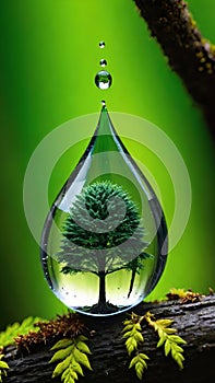 Tiny Ecosystem.A breathtaking close-up of a miniature ecosystem.