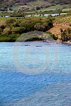 Tiny fishing village with azure waters and fertile land,Nadi,Fiji,2015