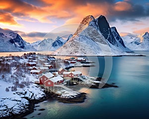 tiny fishing village of the Lofoten Islands in Norway.