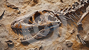 Tiny fossilized teeth and bone fragments are pieced together like a puzzle revealing the small but ferocious predator