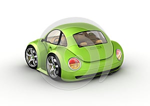 Tiny green car