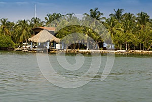 A tiny island in the caribbean Archipelago san Bernardo near Tolu, Colombia