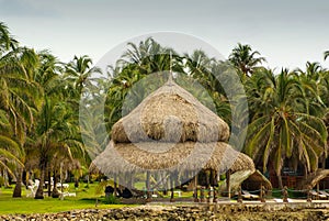 A tiny island in the caribbean Archipelago san Bernardo near Tolu, Colombia photo