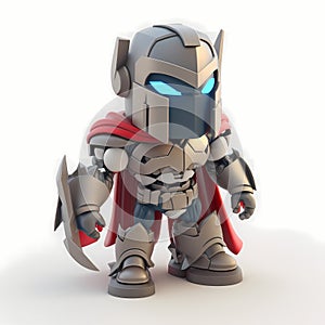 Tiny King Monster Cat. Generative AI