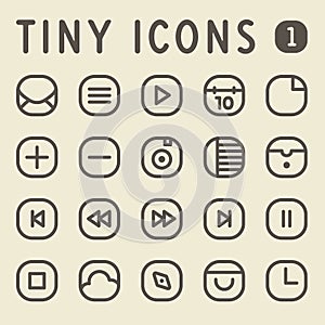 Tiny Line IconsSet 1 photo
