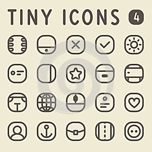 Tiny Line IconsSet 4 photo