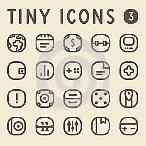 Tiny Line IconsSet 3 photo