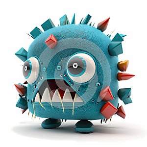 Tiny Malware Character. Generative AI