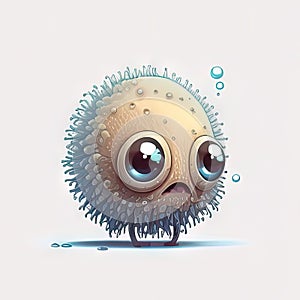 tiny but mighty protozoa that can cause some serious diseases. cute children creature, AI generation