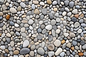 tiny pebble stone wall with uniformity