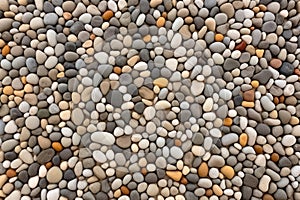 tiny pebble stone wall with uniformity