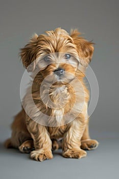 This tiny puppy basks in a gentle sunbeam