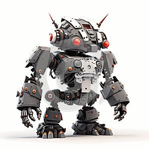 Tiny Rebel Character Robot. Generative AI