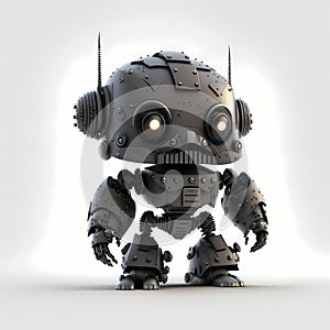Tiny Rebel Character Robot. Generative AI