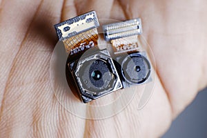 Tiny small smarthphone camera module in fingertip