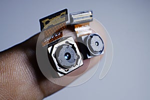 Tiny small smarthphone camera module in fingertip