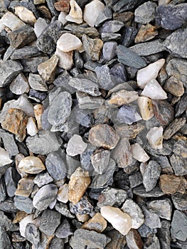 Tiny stones background - shades of grey and blue