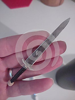 tiny sword weapon letter opener