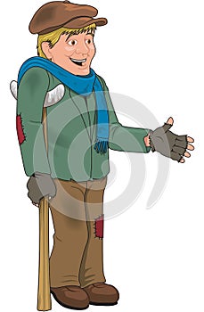 Tiny Tim Vector Illustration