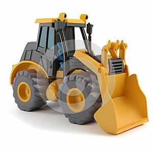 Tiny Toy Front Loader. Generative AI