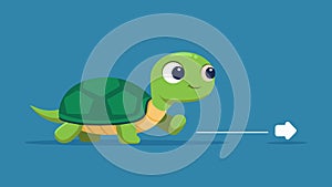 A tiny turtle slow and steady follows the onscreen commands using the apps video instructions to learn a new trick photo
