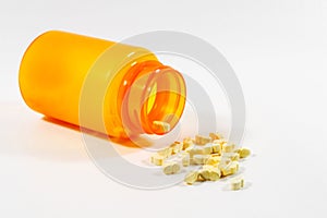 Tiny Yellow Prescription Pills