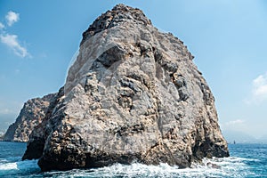 Tip of Dil Varna Burnu cape of Alanya Promontorium in Turkey photo