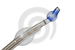 Tip of endobronchial cannula used in anaesthesiology during lung surgeries, with both balloons inflated