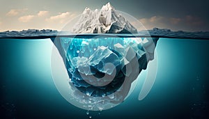 Tip of the iceberg. Business concept