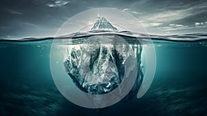 Tip of the iceberg. Business concept. Generative AI