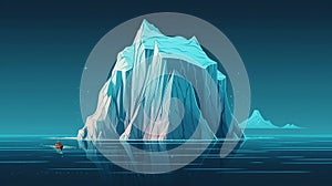 Tip of the iceberg. Business concept. Generative AI