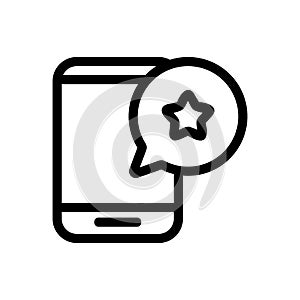 Tip from the phone icon vector. Isolated contour symbol illustration