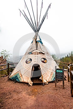 Tipi at Manitou Cliff Dwellings Museum