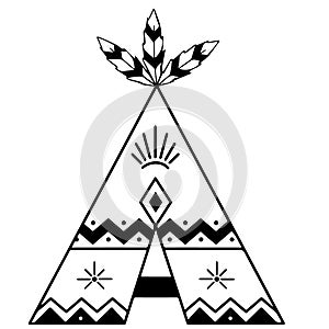 Tipi teepee vector eps illustration by crafteroks photo