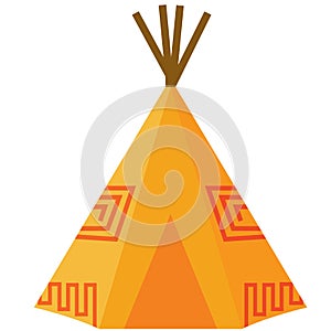 Tipi teepee vector eps illustration by crafteroks