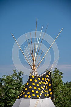 Tipi tepee at Canada Day celebrations in Calgary